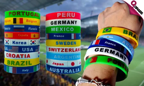 TWO Country Flag Wrist Bands!